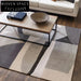 Modern Minimalist Geometric Area Rug: Soft Polyester Fiber, Custom Size, Easy Care Carpet
