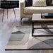 Modern Minimalist Geometric Area Rug: Soft Polyester Fiber, Custom Size, Easy Care Carpet