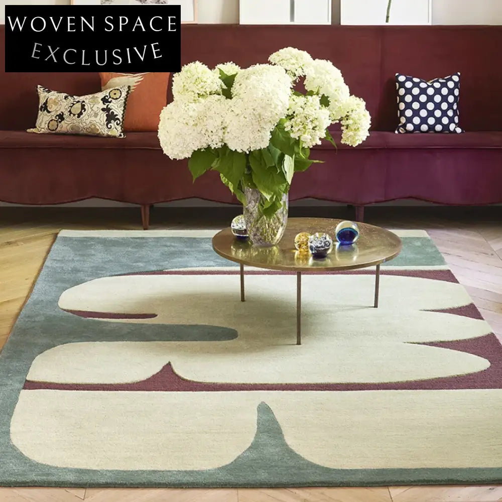 Modern Minimalist Geometric Pattern Area Rug for Living Room and Bedroom