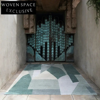 Modern Minimalist Geometric Pattern Polyester Area Rug for Home Decor