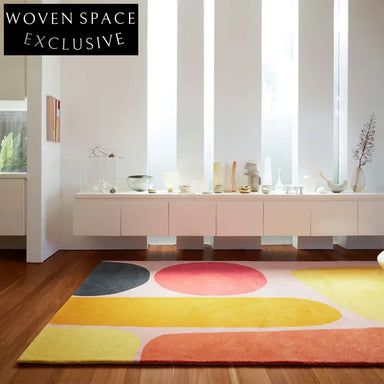 Modern Minimalist Geometric Polyester Area Rug for Bedroom & Living Room Floor