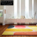 Modern Minimalist Geometric Polyester Area Rug for Bedroom & Living Room Floor