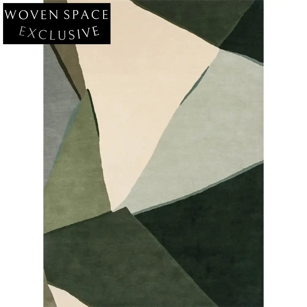 Modern Minimalist Geometric Polyester Area Rug for Bedroom Living Room Home Decor