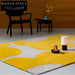Modern Minimalist Geometric Polyester Area Rug for Living Room Bedroom