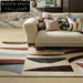 Modern Minimalist Geometric Polyester Area Rug for Living Room & Bedroom