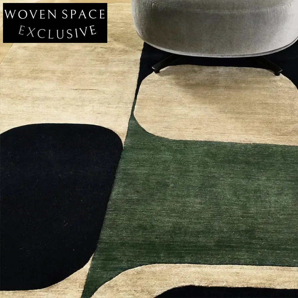 Modern Minimalist Geometric Polyester Area Rug for Living Room Bedroom Decor