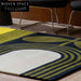 Modern Minimalist Geometric Polyester Area Rug for Stylish Home Decor