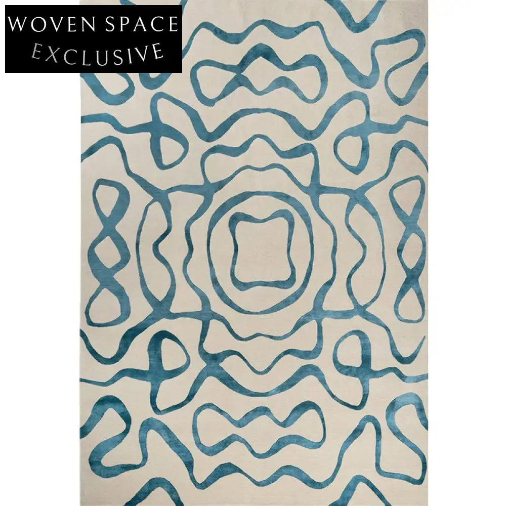 Modern Minimalist Geometric Polyester Design Area Rug for Home Decor