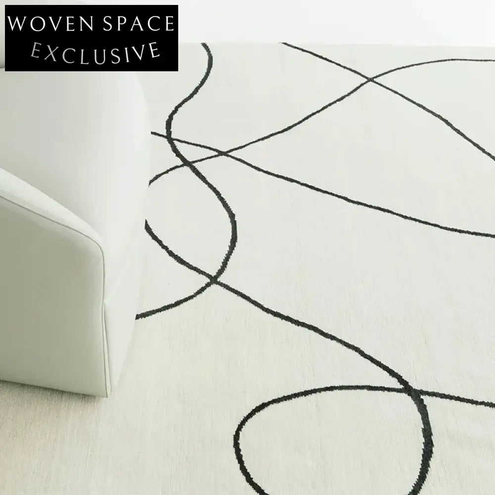 Modern Minimalist Geometric Polyester Luxury Home Decor Area Rug