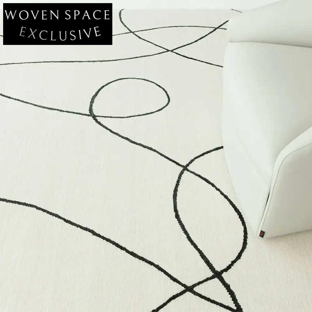 Modern Minimalist Geometric Polyester Luxury Home Decor Area Rug