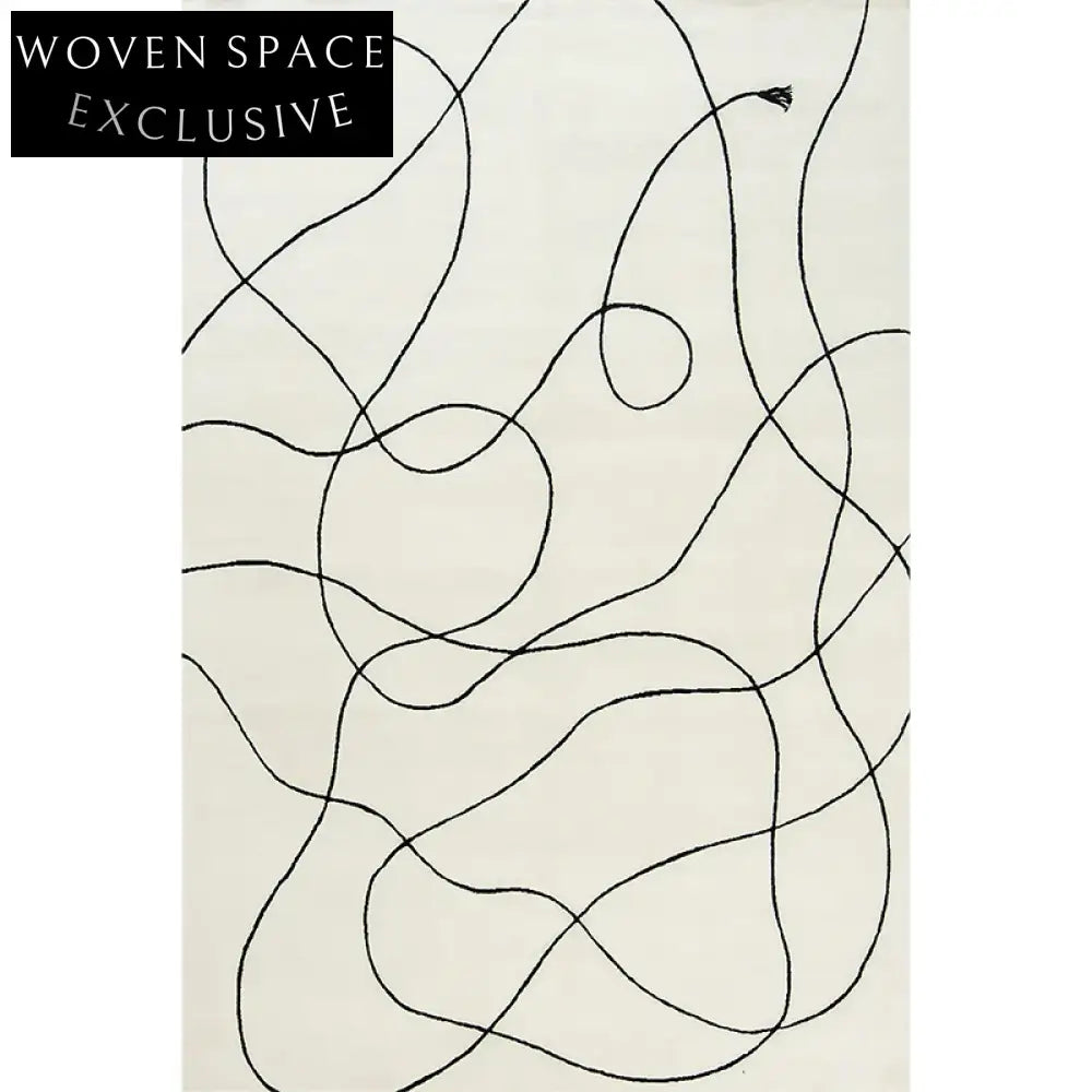 Modern Minimalist Geometric Polyester Luxury Home Decor Area Rug