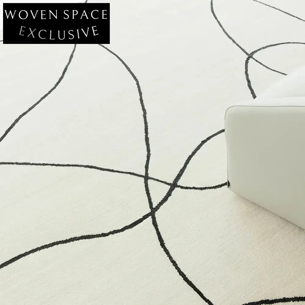 Modern Minimalist Geometric Polyester Luxury Home Decor Area Rug