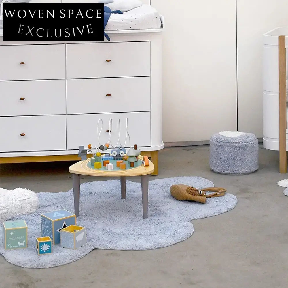 Modern Minimalist Hand-made Polyester Geometric Area Rug for Living Room Bedroom