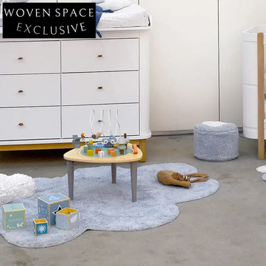 Modern Minimalist Hand-made Polyester Geometric Area Rug for Living Room Bedroom