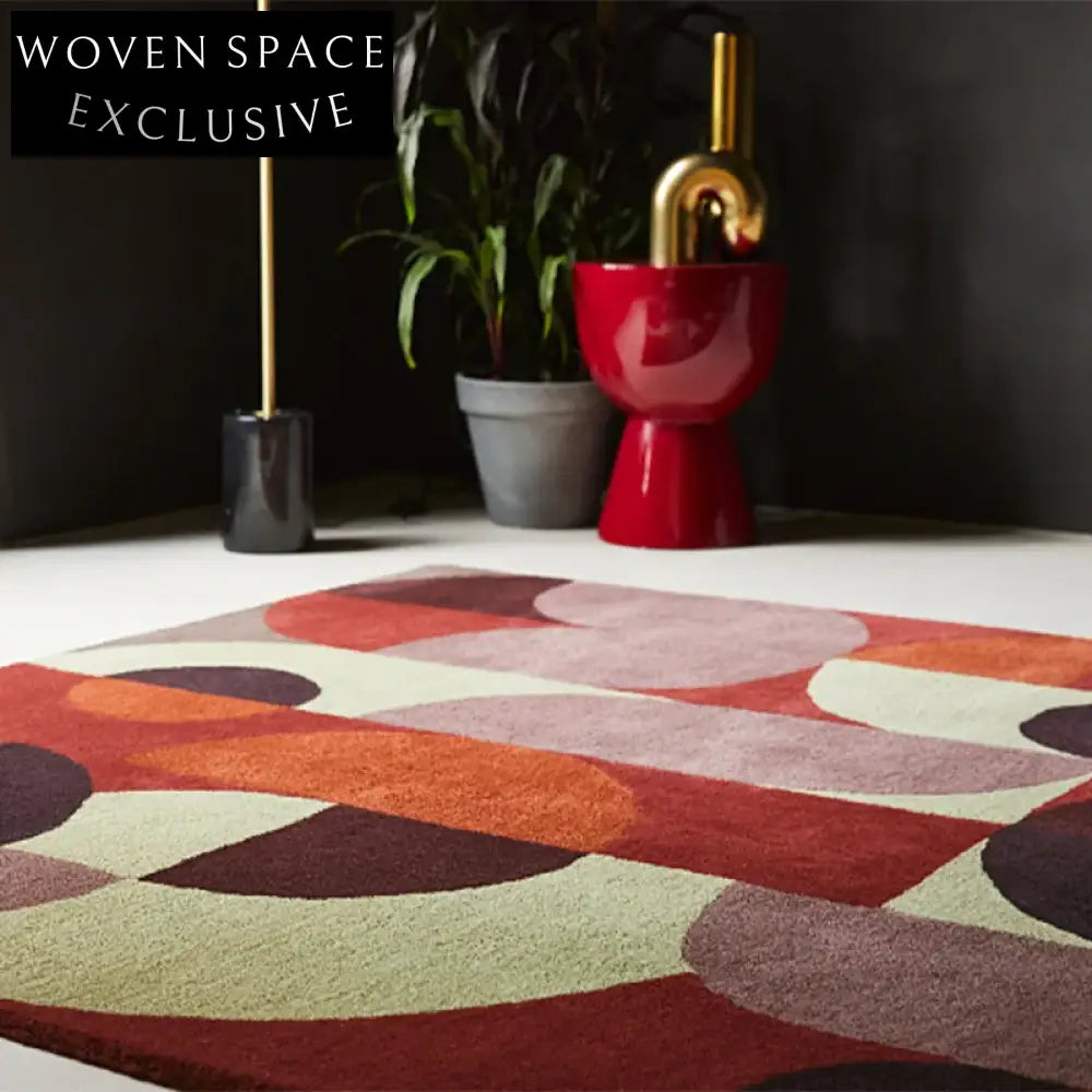Modern Minimalist Hand-Tufted Geometric Design Area Rug for Living Room Bedroom