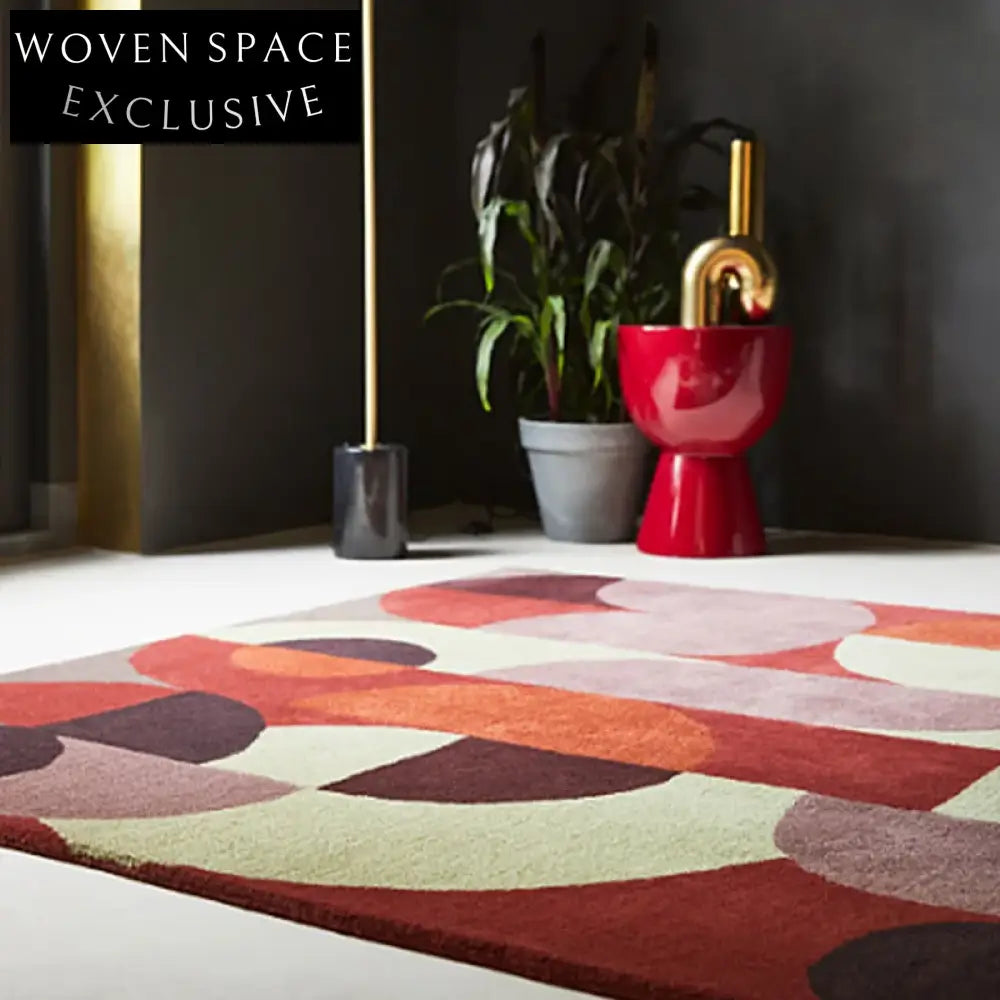 Modern Minimalist Hand-Tufted Geometric Design Area Rug for Living Room Bedroom