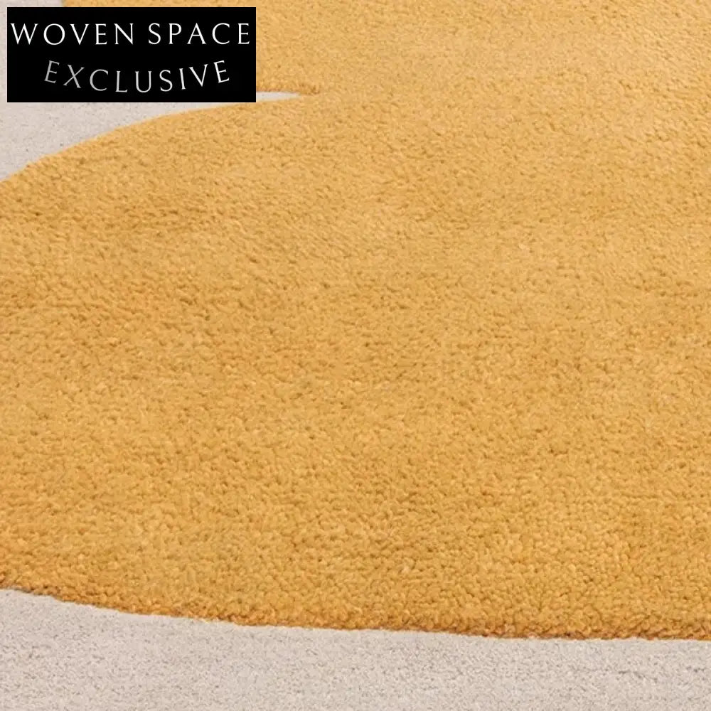 Modern Minimalist Handcrafted Polyester Area Rug for Living Room Bedroom Decor