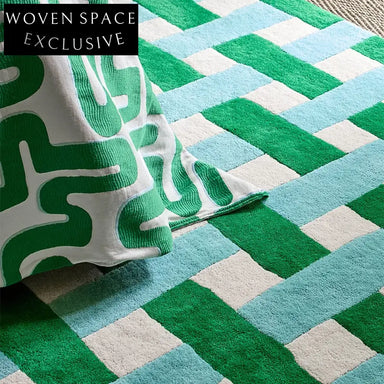 Modern Minimalist Handmade Area Rug for Home Bedroom Living Room Floor