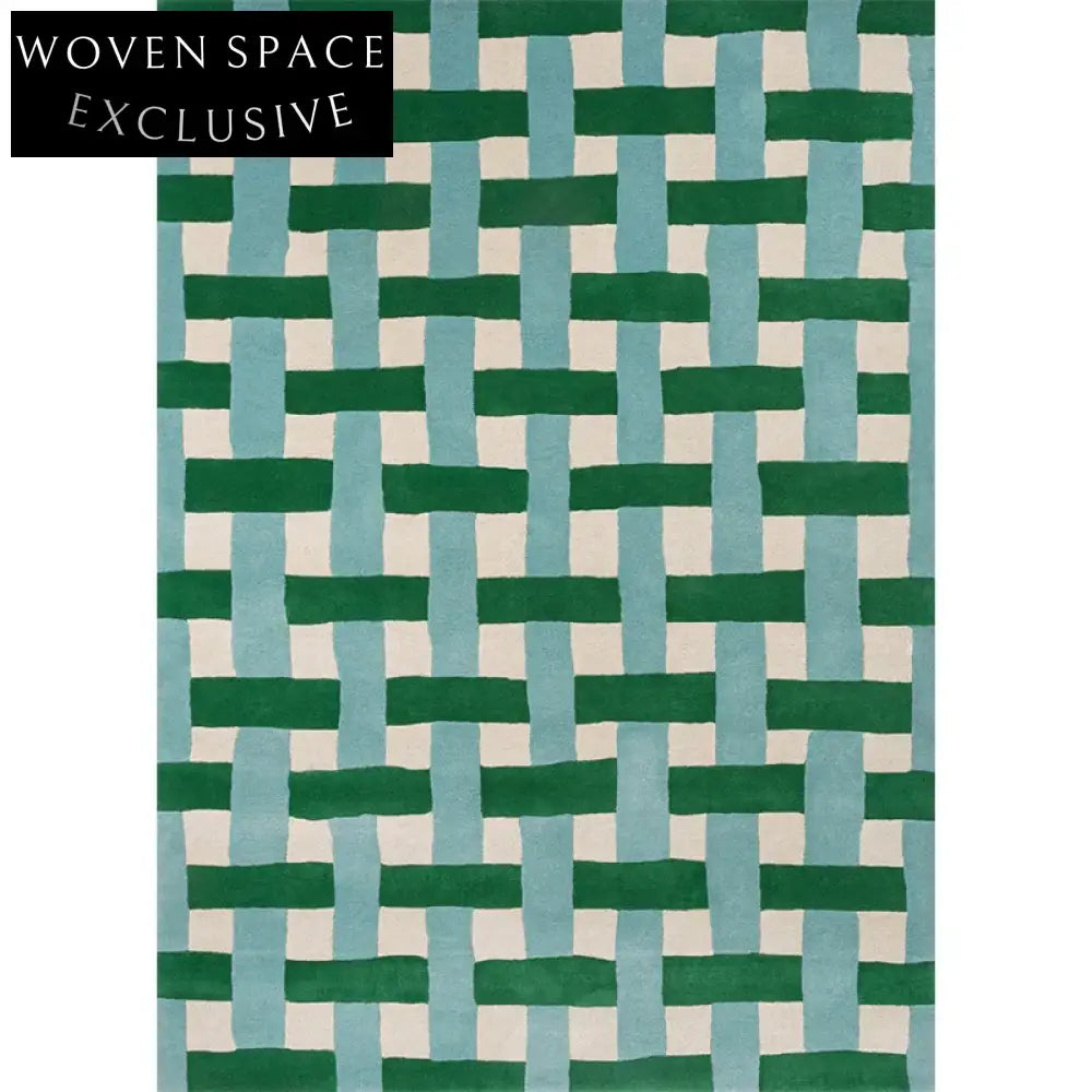 Modern Minimalist Handmade Area Rug for Home Bedroom Living Room Floor