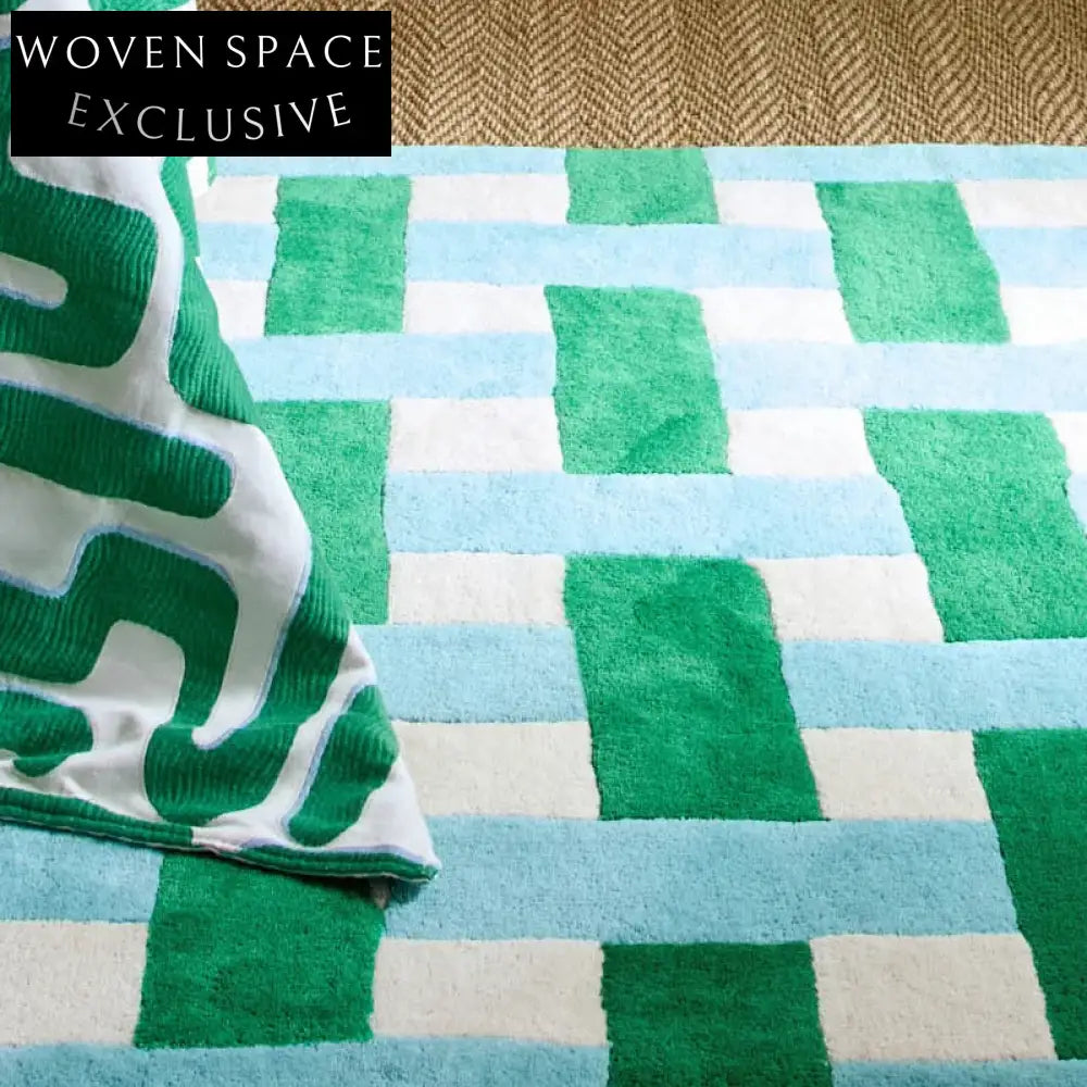 Modern Minimalist Handmade Area Rug for Home Bedroom Living Room Floor