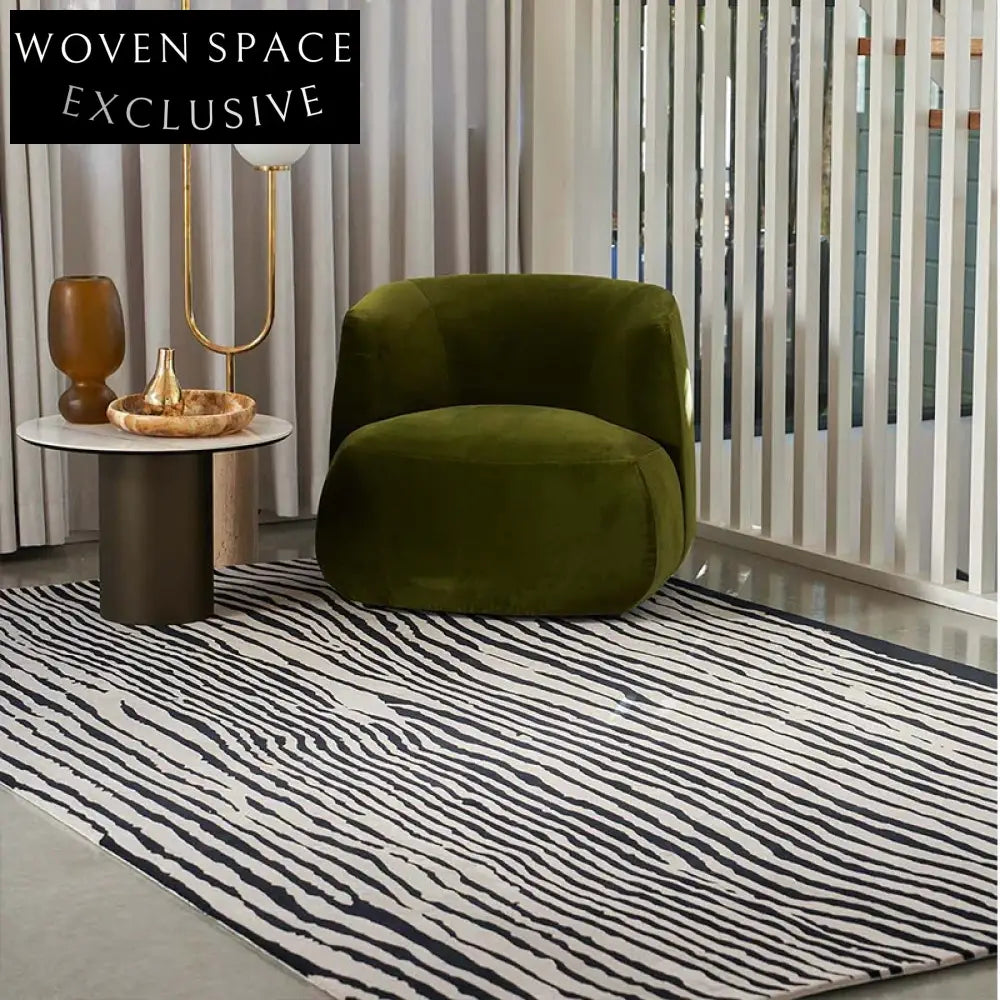 Modern Minimalist Handmade Custom Area Rug for Bedroom Living Room Home Decor