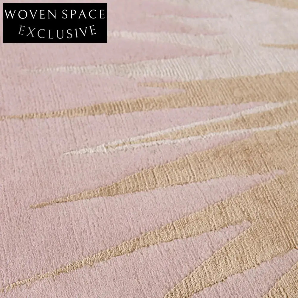 Modern Minimalist Handmade Polyester Area Rug for Chic Living Room Decor