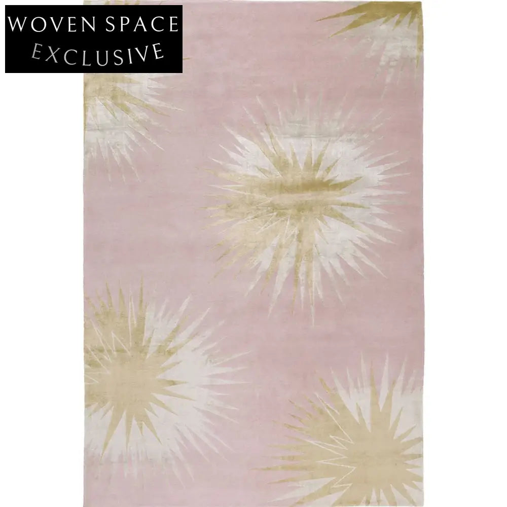 Modern Minimalist Handmade Polyester Area Rug for Chic Living Room Decor