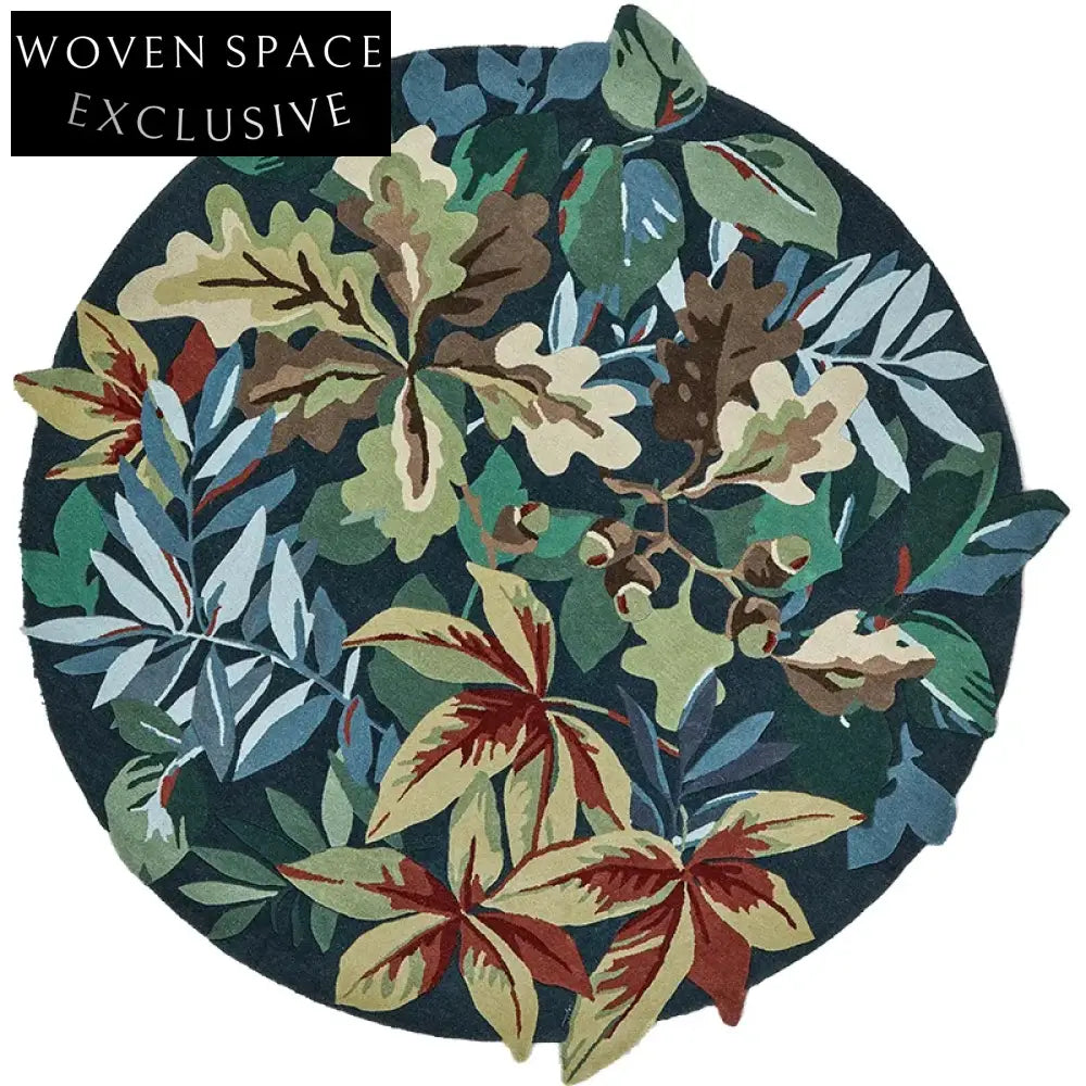 Modern Minimalist Handmade Polyester Area Rug for Dining Room & Living Space