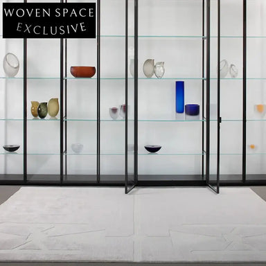 Modern Minimalist Handmade Polyester Area Rug for Living Room & Bedroom Decor