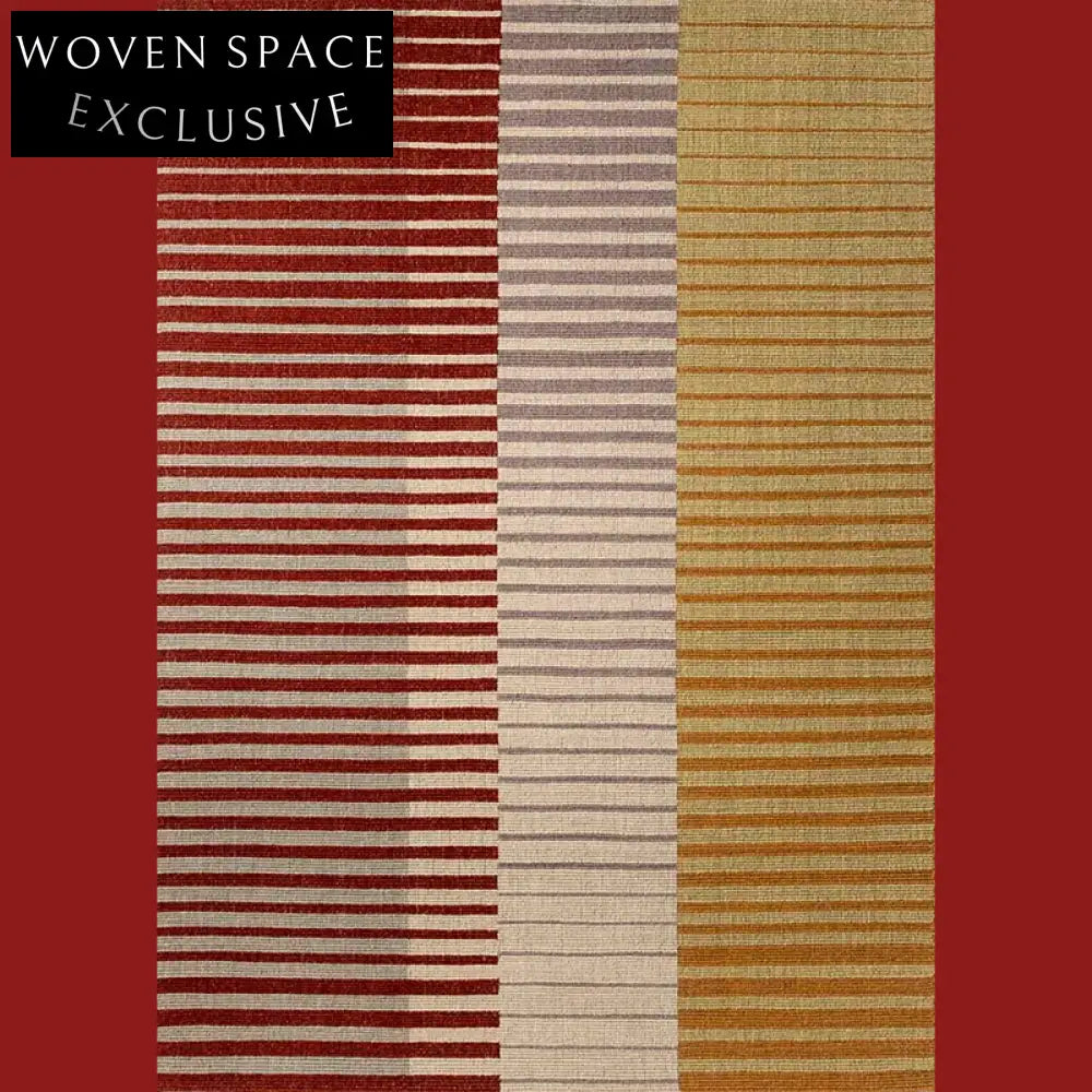 Modern Minimalist Handmade Polyester Area Rug for Living Room Bedroom Decor