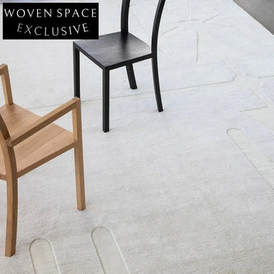 Modern Minimalist Handmade Polyester Area Rug for Living Room & Bedroom Decor