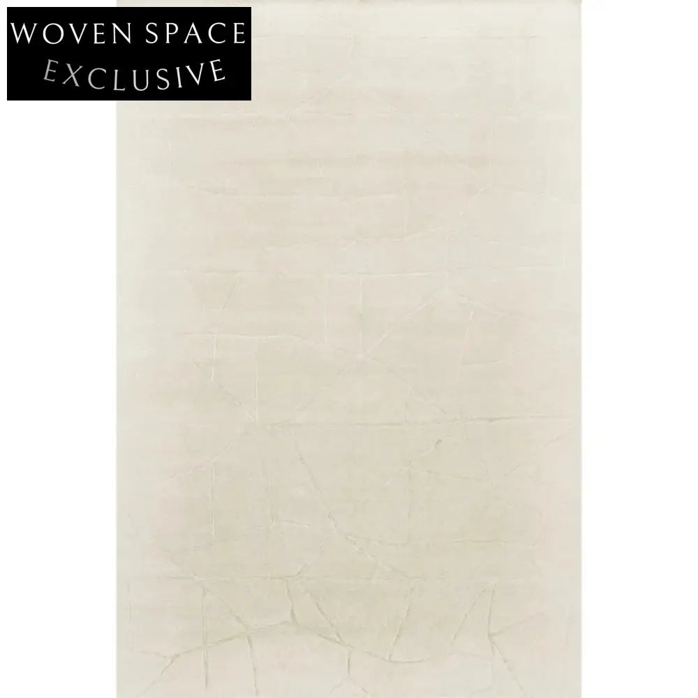 Modern Minimalist Handmade Polyester Geometric Area Rug for Living Room