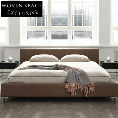 Modern Minimalist High-End Nordic Light Luxury Double Leather Master Bedroom Bed