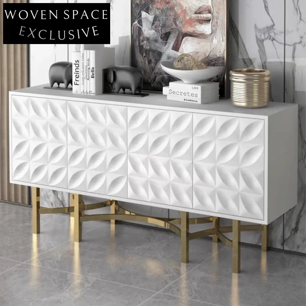 Modern Minimalist Home Storage Cabinet with Drawers, Artificial Board Organizer