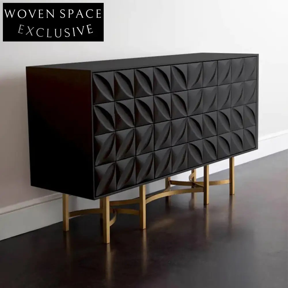 Modern Minimalist Home Storage Cabinet with Drawers, Artificial Board Organizer