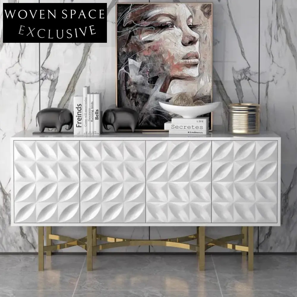 Modern Minimalist Home Storage Cabinet with Drawers, Artificial Board Organizer