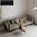 Modern Minimalist I-Shape Linen Fabric Sofa for Small Apartments Living Room