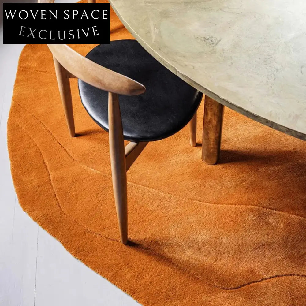 Modern Minimalist Irregular Shape Luxury Polyester Living Room Area Rug