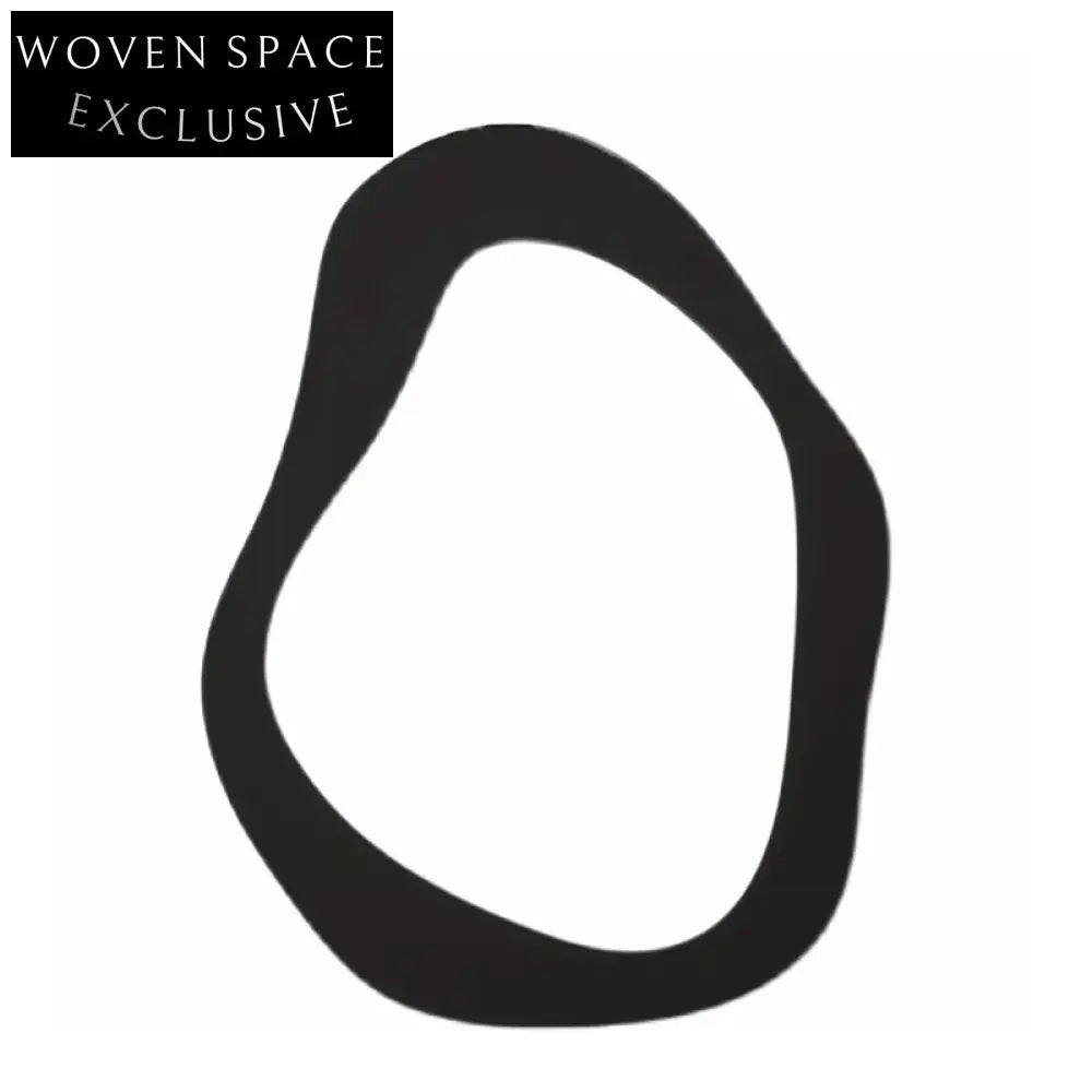 Modern Minimalist Irregular Wood Frame Decorative Wall Mounted Mirror