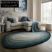 Modern Minimalist Irregular Wool Area Rug for Living Room Bedroom Decor