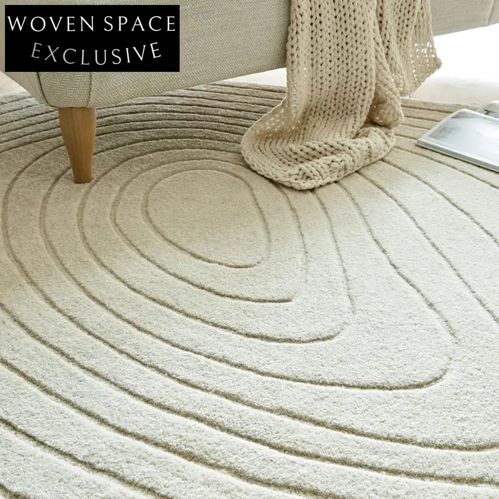 Modern Minimalist Irregular Wool Area Rug for Living Room Bedroom Decor