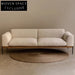 Modern Minimalist Linen Fabric Sofa with Metal Legs for Living Room