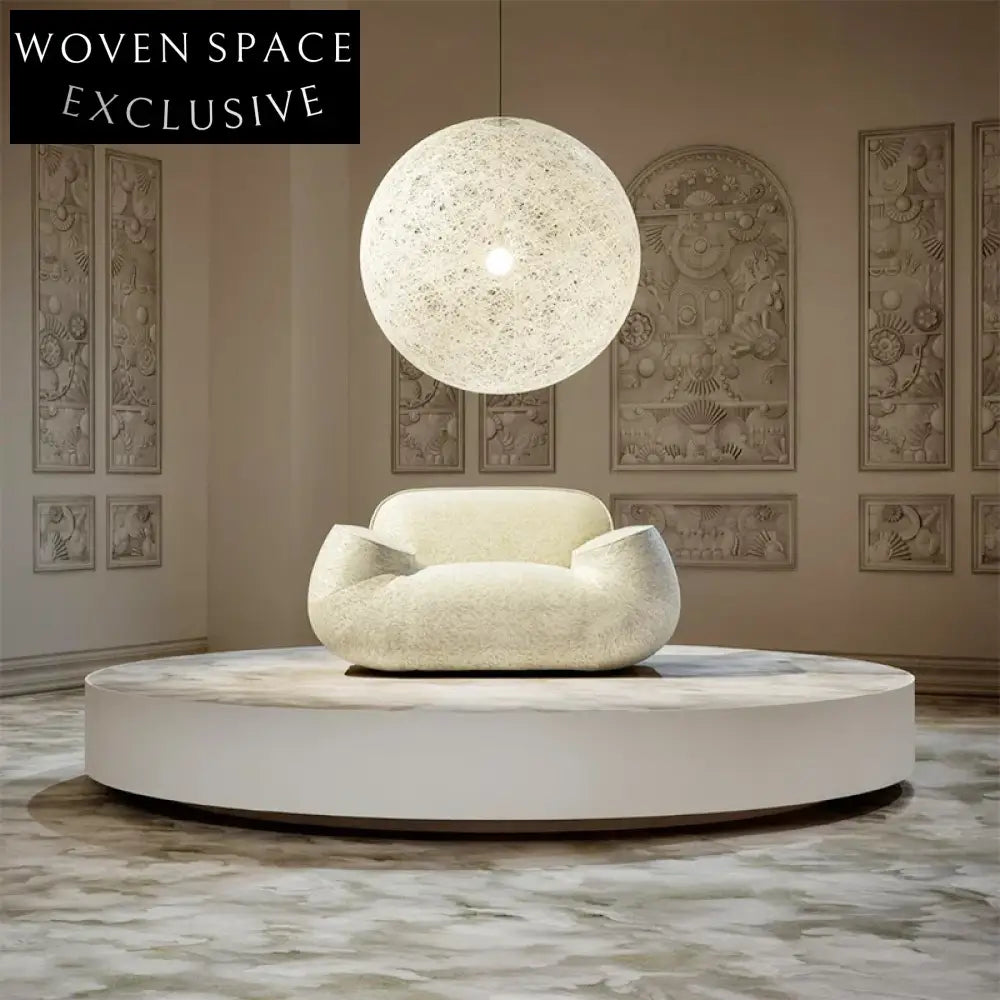 Modern Minimalist Linen Fabric Wood Frame Double Seat Cozy Living Room Sofa