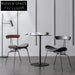 Modern Minimalist Metal Dining Chair with Plush Cushion for Home Restaurant Seating