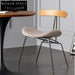 Modern Minimalist Metal Dining Chair with Plush Cushion for Home Restaurant Seating