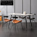 Modern Minimalist Metal Dining Chair with Plush Cushion for Home Restaurant Seating