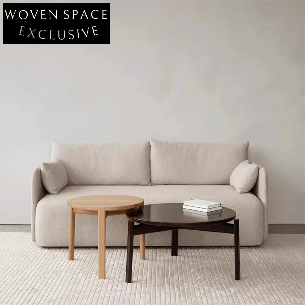 Modern Minimalist Modular Cotton Linen Fabric Living Room Sofa