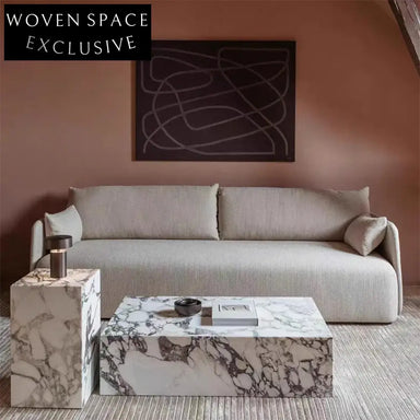 Modern Minimalist Modular Cotton Linen Fabric Living Room Sofa