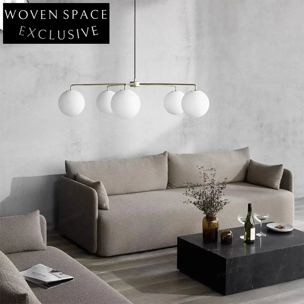 Modern Minimalist Modular Cotton Linen Fabric Living Room Sofa