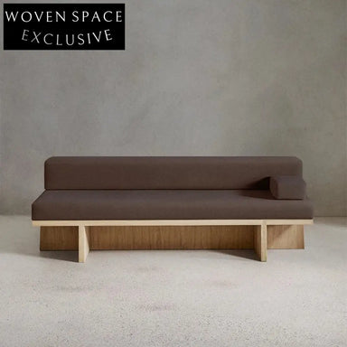 Modern Minimalist Modular Fabric Sectional Upholstery Sofa with Wooden Legs